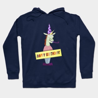 Big Happy Birthday Unicorn Hoodie